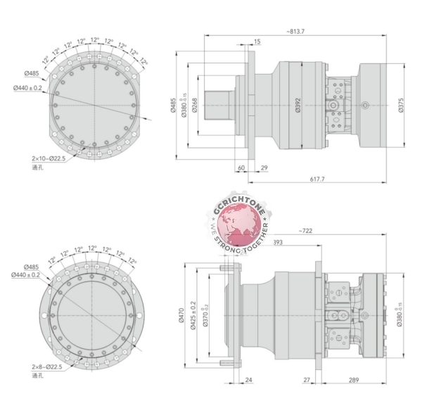 MS/MSE83 geared geared geareducer motor